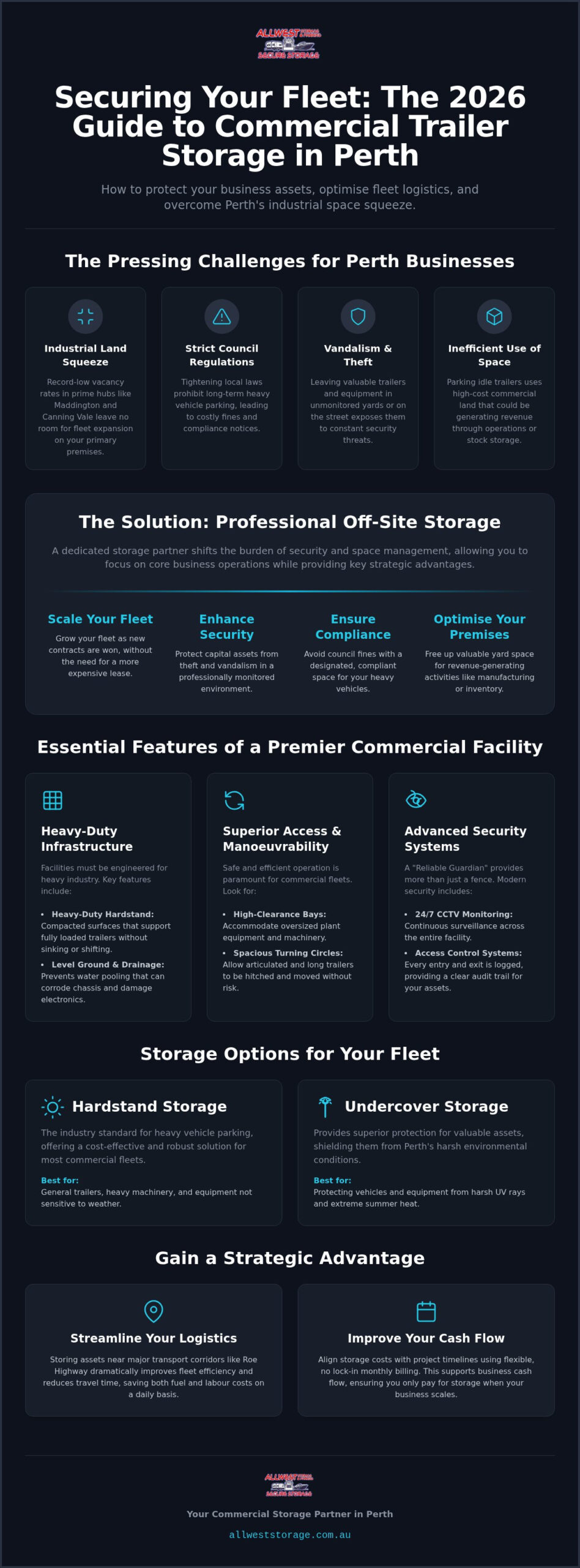 Commercial Trailer Storage Perth: The 2026 Business Buying Guide