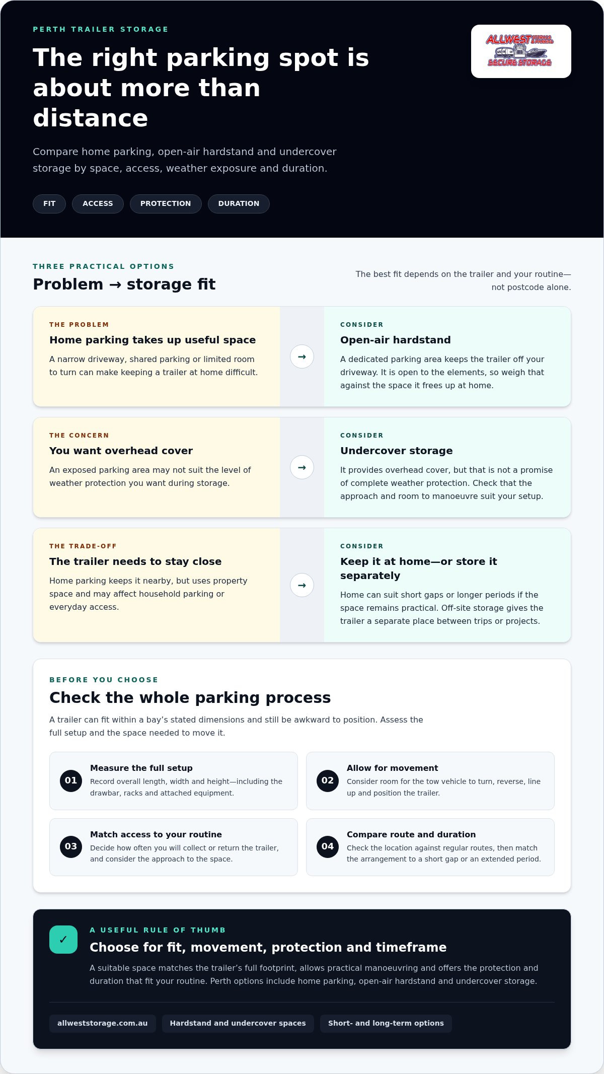 Where to Store a Trailer in Perth: A Practical Guide