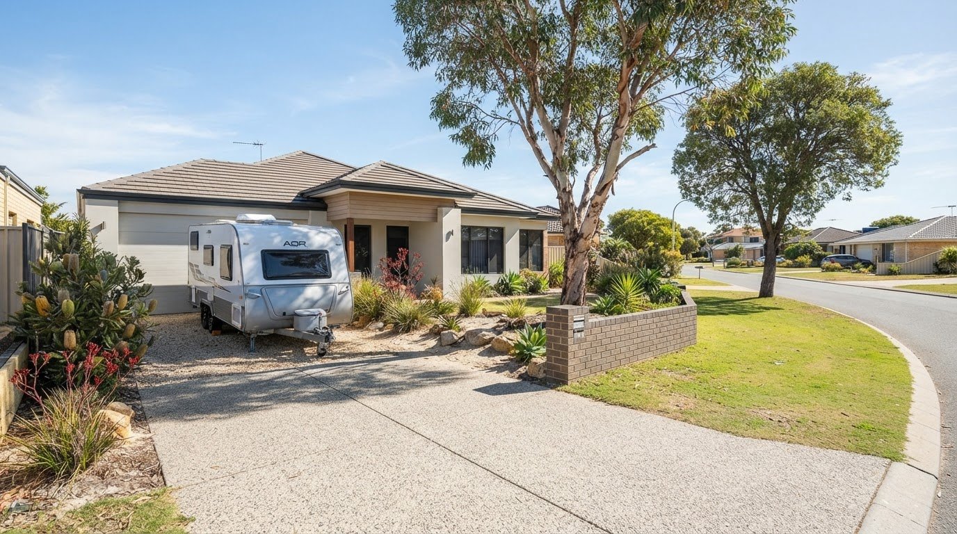 Perth council rules for parking caravans at home